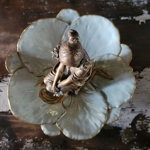 Antique Art Nouveau Woman Centerpiece Raoul Francois Larche, France (1860-1912) - Picture 7 of 12